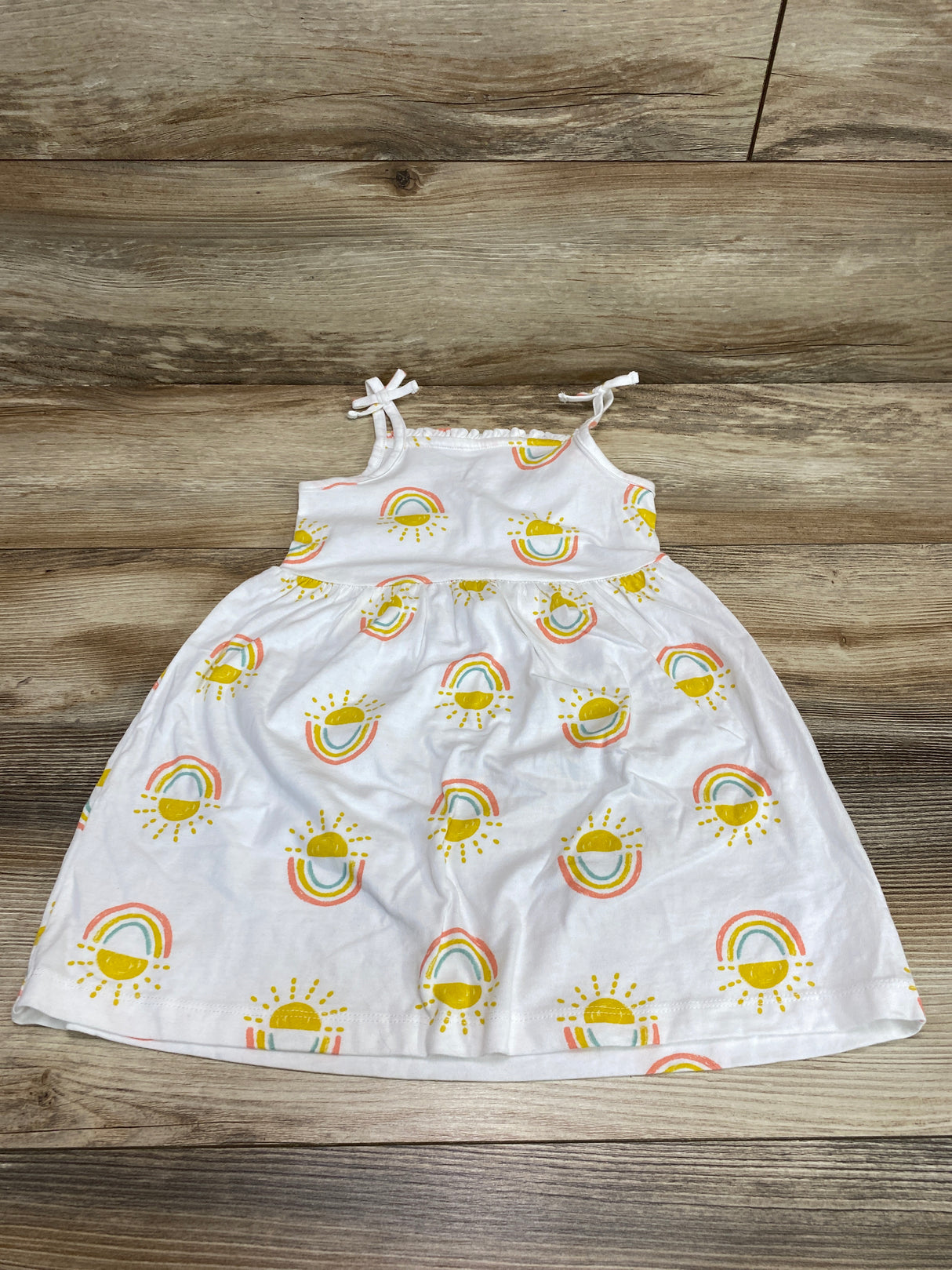 Just One You Rainbow Dress White sz 3T