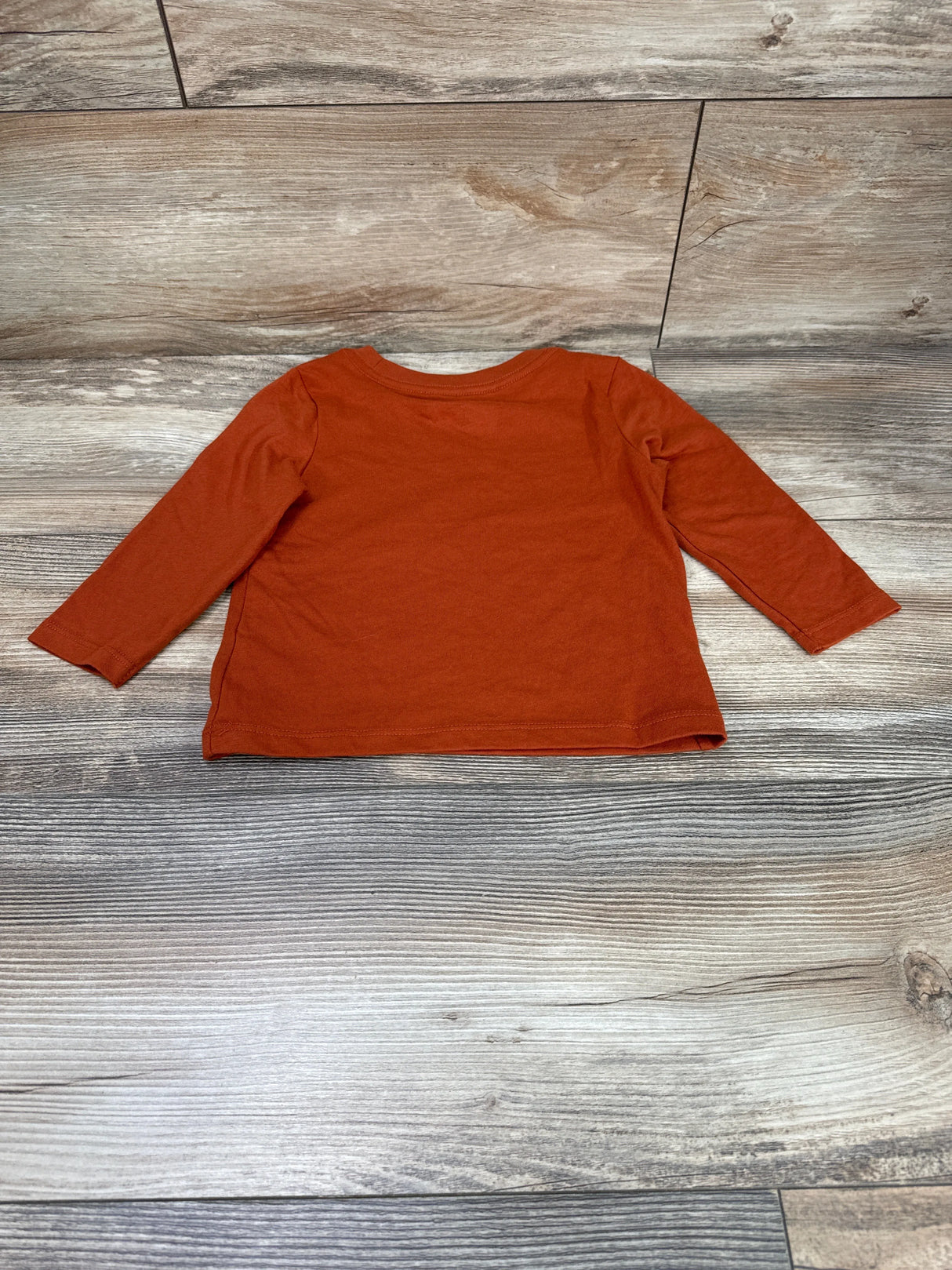 Cat & Jack Long Sleeve Shirt Orange sz 18m