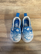 Vans Slip On V 'Winter Wonderland' Sneakers, Blue sz 4c