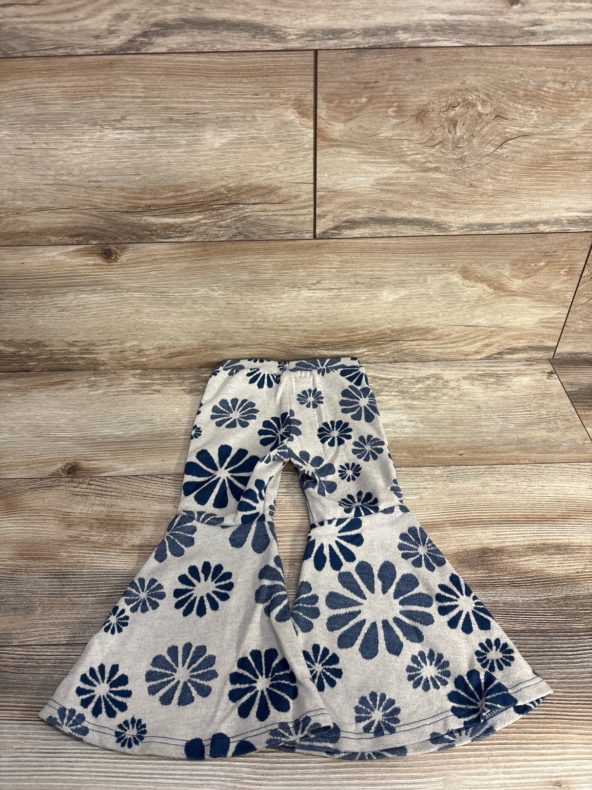 Tullabee Floral Bell Bell Bottoms Grey sz 2T
