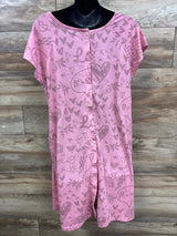 Kindred Bravely Universal Labor & Delivery Gown Pink Love Note sz SML
