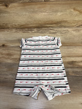 Nike Striped Shortie Romper White sz 3m