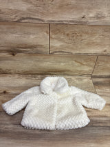 Cat & Jack Faux-Fur Collared Jacket Cream sz 3-6m