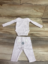 Carter's 2pc Striped Bodysuit & Pants Set Lilac sz Newborn