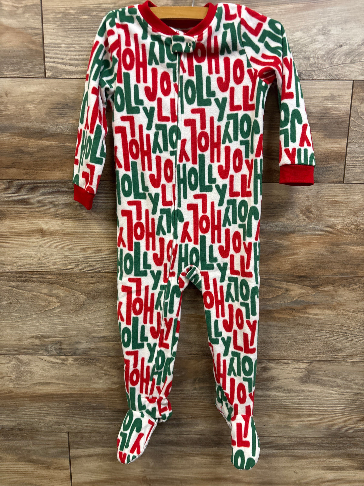 Carter's Holly Jolly Blanket Sleeper White sz 3T