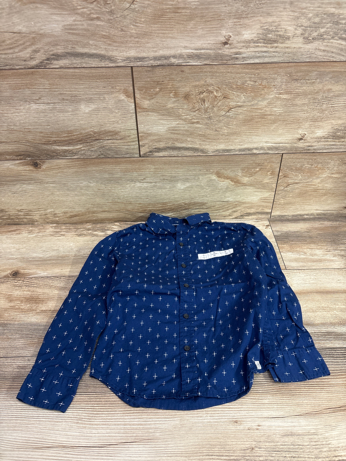 Sovereign Code Button Up Shirt Blue sz 5T