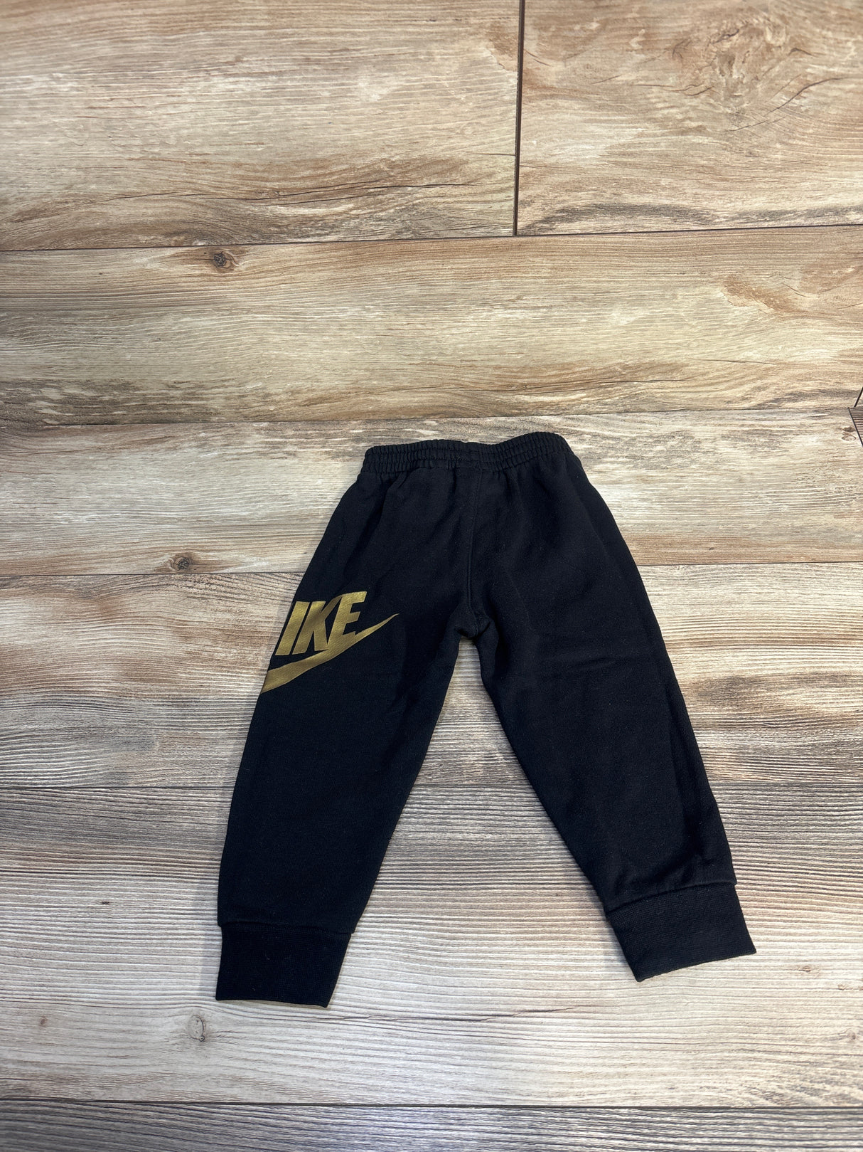 Nike 2pc Gold Logo Sweatshirt & Joggers Set Black sz 18m