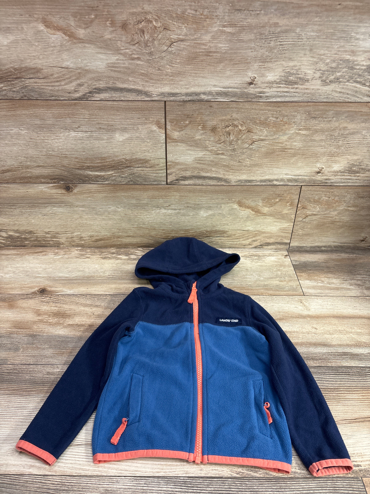 Lands' End Full-Zip Fleece Jacket Blue sz 3T