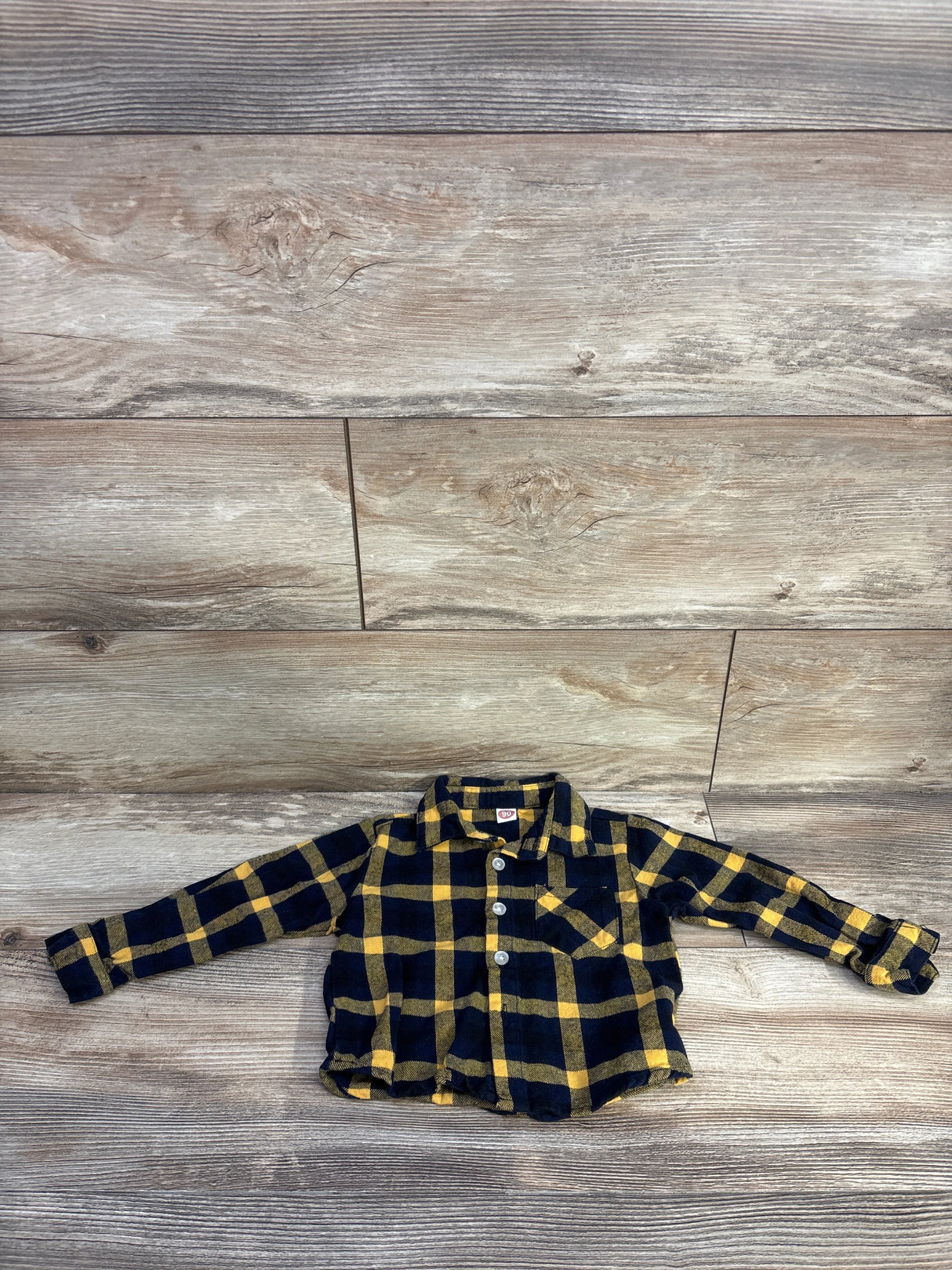 Long Sleeve Button-Up Shirt Yellow sz 18m