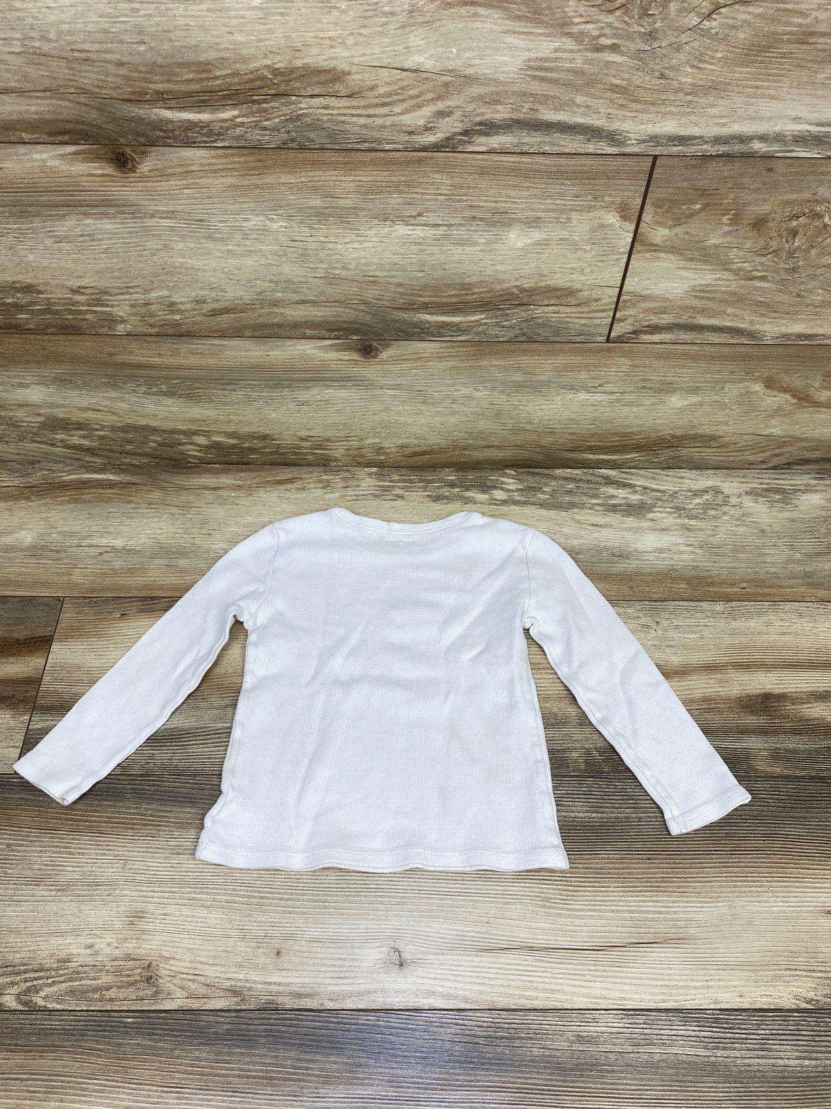 Old Navy Long Sleeve Waffle Knit Shirt White sz 5T