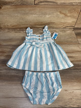 NEW Carter's 2pc Striped Dress & Bloomers Blue sz 3m