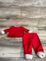 Disney Baby Store 2pc Mickey Mouse Christmas Sweatshirt & Bottoms Set Red sz 9-12m