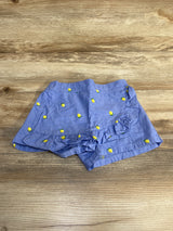 Janie and Jack Lemon Print Ruffle Skort Blue sz 4T