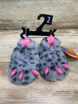 NEW Wonder Girls' Monster Claw Bootie Slippers Grey Sz 2c