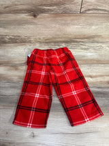 NEW Wonder Shop Plaid Christmas Pajama Pants Red sz 18m