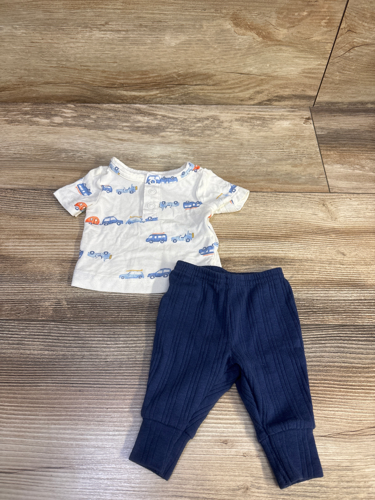 Child Of Mine 2pc Viscose Shirt & Ribbed Pants Set White sz Preemie