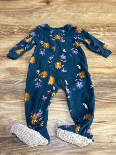 Carter's Floral Blanket Sleeper Blue sz 12m - Me n Mommy To Be