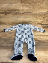 Disney Baby Winnie The Pooh Blanket Sleeper Blue sz 3-6m