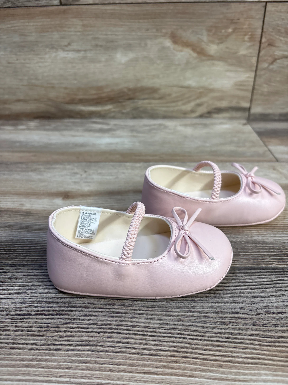 Janie & Jack Bow Soft Sole Ballet Flats Pink sz 5c