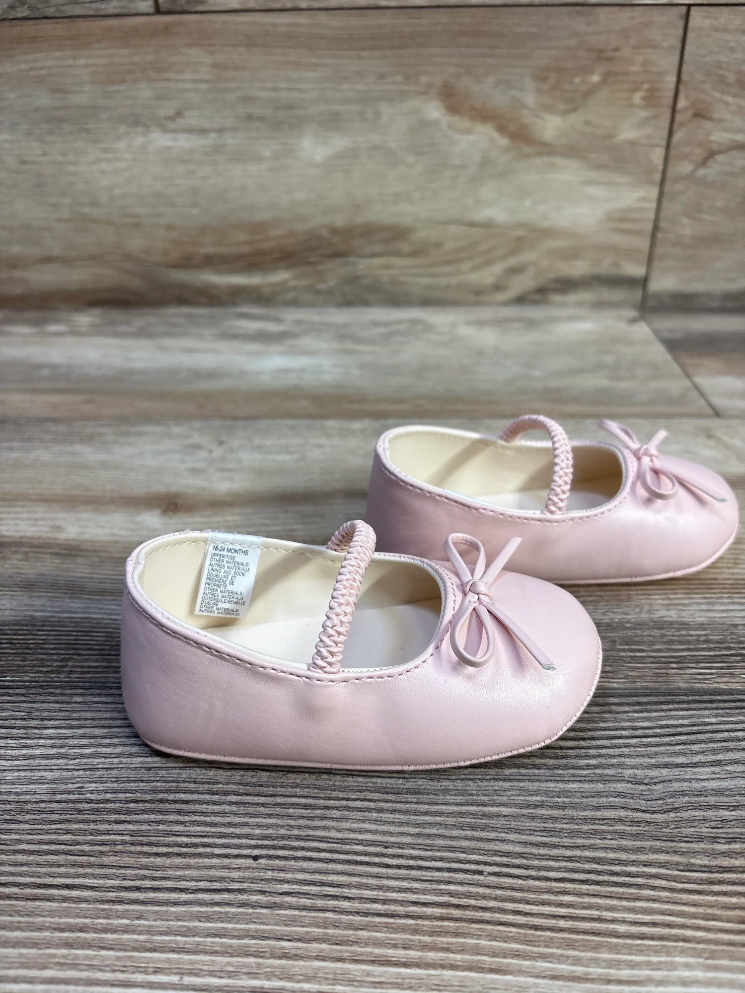 Janie & Jack Bow Soft Sole Ballet Flats Pink sz 5c