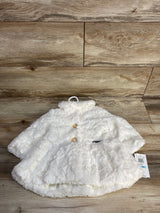 Calvin Klein Jeans Faux Fur Coat White sz 6-9m