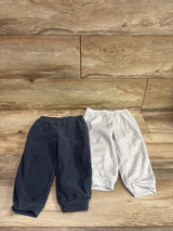 Simple Joys 2pk Fleece Joggers Grey sz 24m