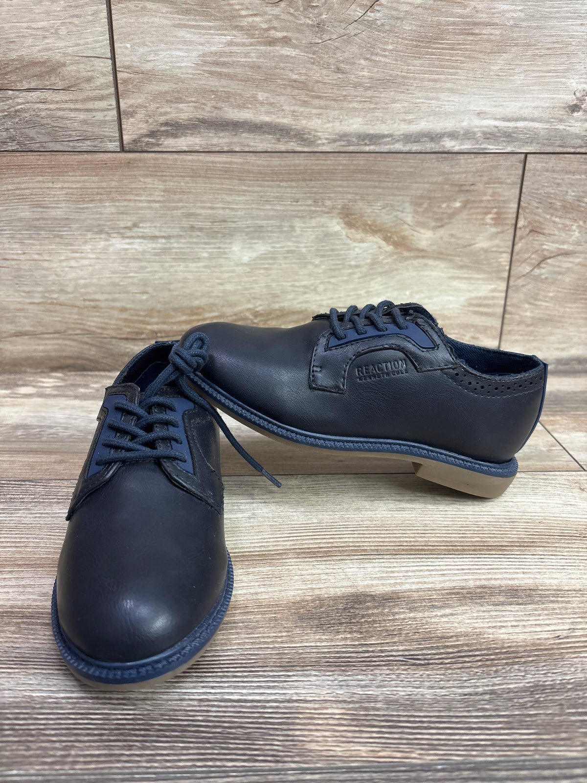 Reaction by Kenneth Cole Oxford Dress Shoes Navy sz 11/12c