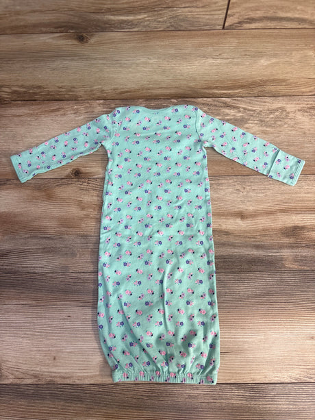 Simple Joys Floral Gown Mint sz 0-3m - Me n Mommy To Be