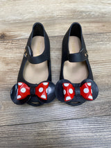 Tandefly Mary Jane Jelly Shoes With Dot Bows Black Sz 8c