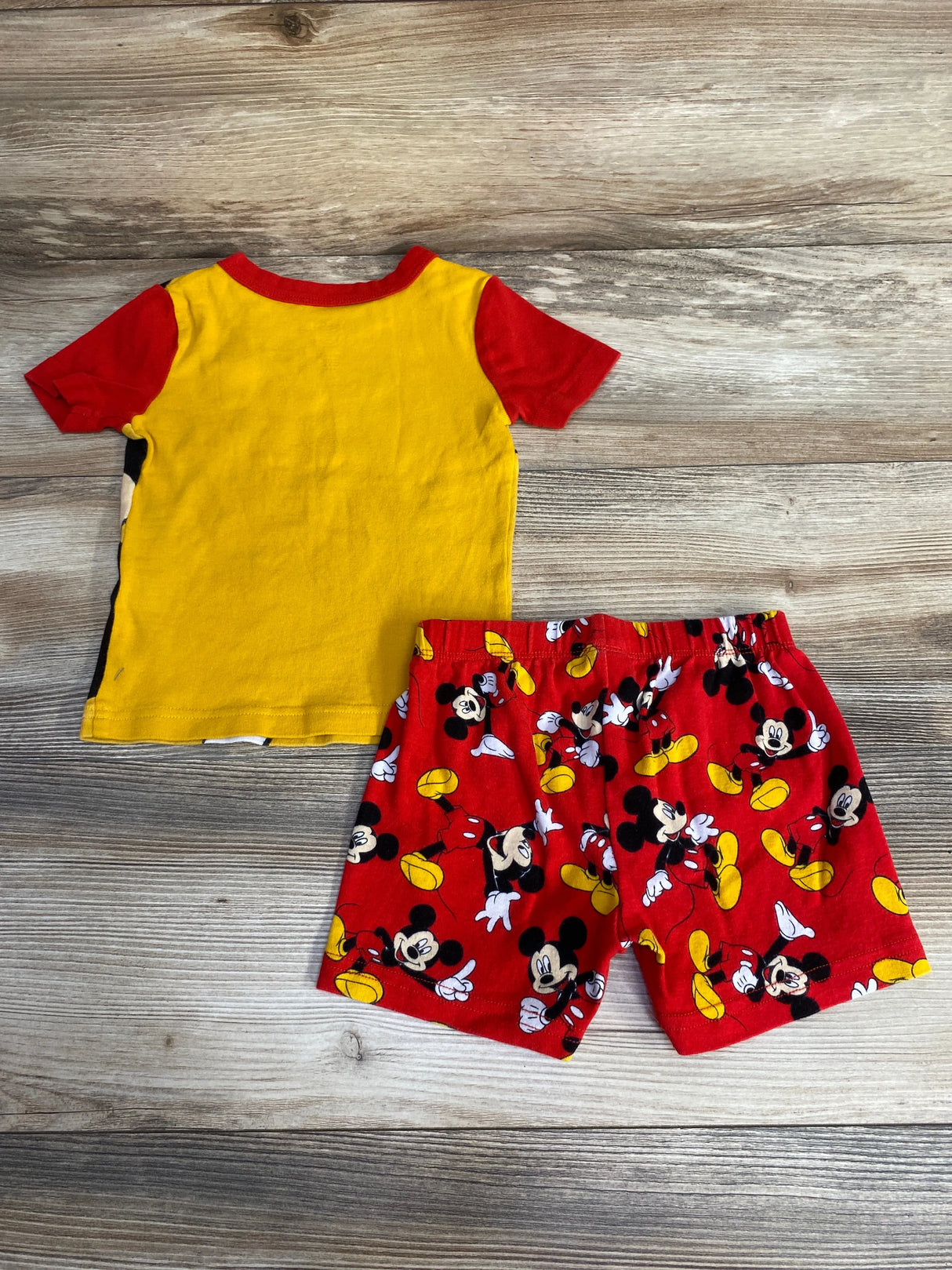 Disney Collection 2pc Mickey Mouse Pajama Set Red sz 4T