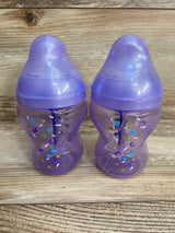 Tommee Tippee Advanced Anti-Colic 2pk Baby Bottles Purple, 9oz