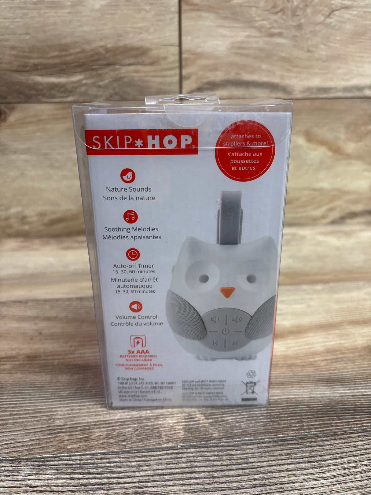 NEW Skip Hop Stroll & Go Portable Owl Soother