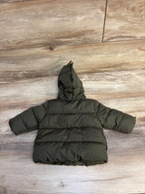Old Navy Frost Free Dinosaur Puffer Jacket in Heritage Green