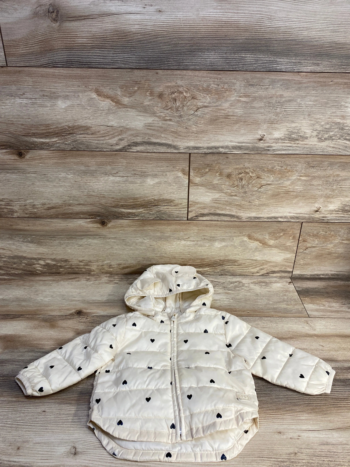 Baby Gap Recycled Lightweight Puffer Jacket Cream sz 12-18m - Me n Mommy To Be