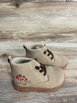 Just One You Dinosaur Ankle Boots Beige sz 4c