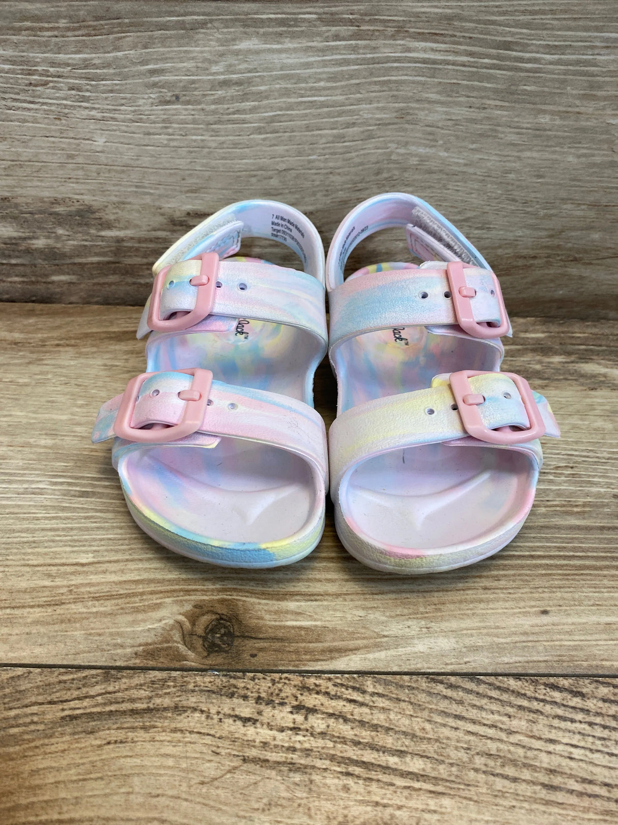 Cat & Jack Toddler Ade Blown EVA Sandals Pink Sz 7c