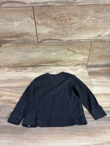 Old Navy Waffle Knit Henley shirt Grey sz 18-24m