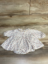 H&M Floral Bodysuit Dress White sz 6m - Me n Mommy To Be