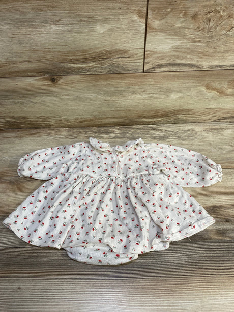 H&M Floral Bodysuit Dress White sz 6m - Me n Mommy To Be