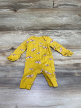 Carter's Butterfly Print Coverall Yellow sz Newborn