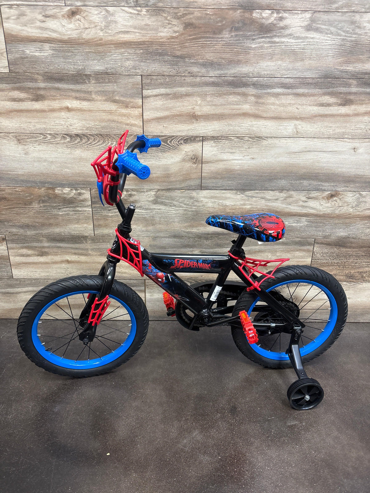 Huffy Marvel Spider-Man 16'' Kids Bike with Training Wheels