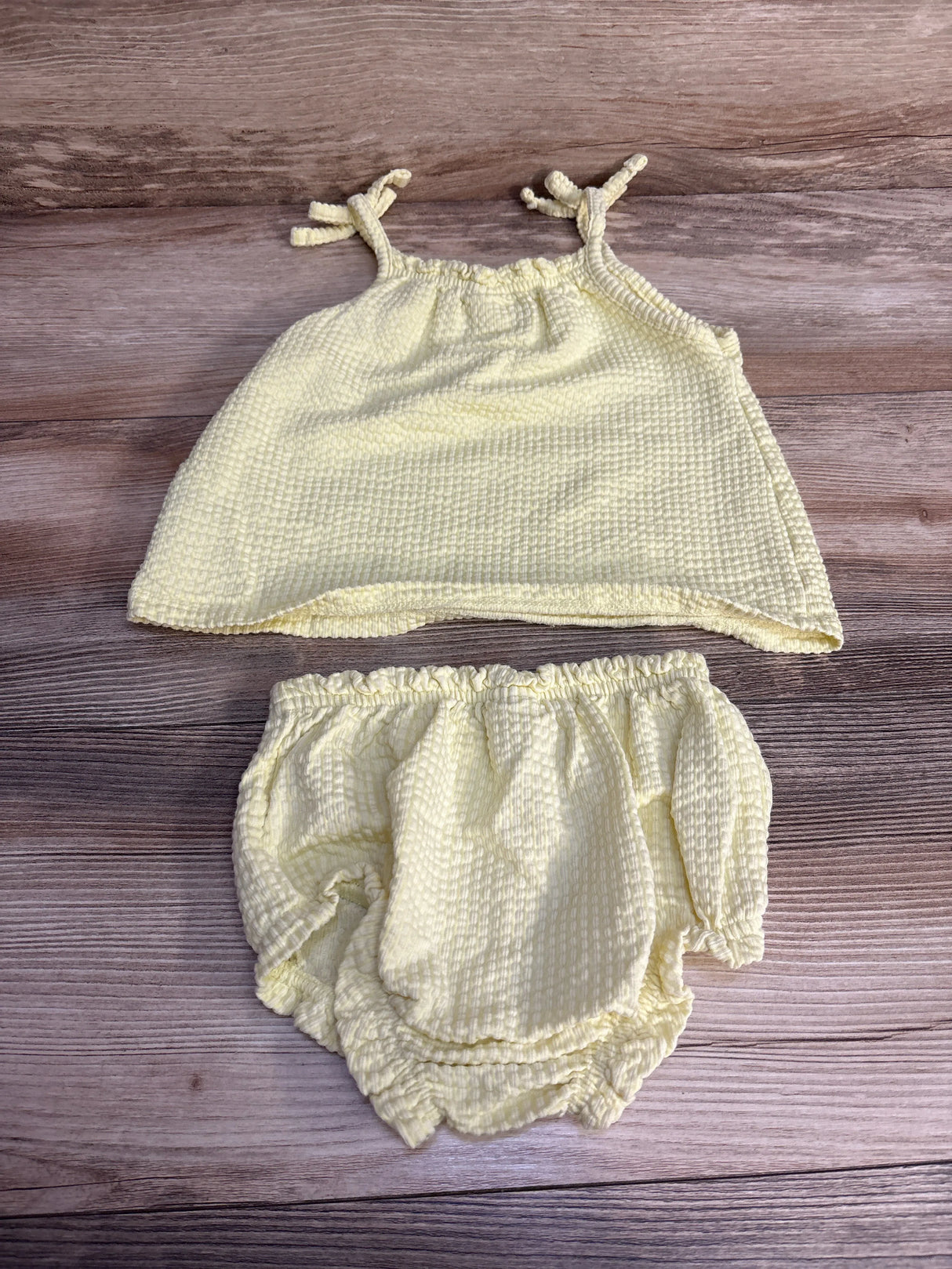 Cat & Jack 2pc Sleeveless Top & Bloomers Yellow sz 18m - Me n Mommy To Be