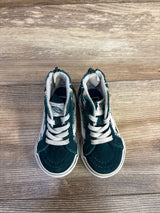 Vans Sk8-Hi Zip Shoes 'Mythical Glow Deep Teal' sz 5.5c