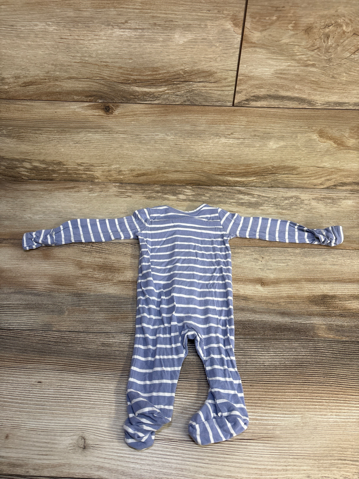 Just One You Striped PurelySoft Sleeper Blue sz Newborn