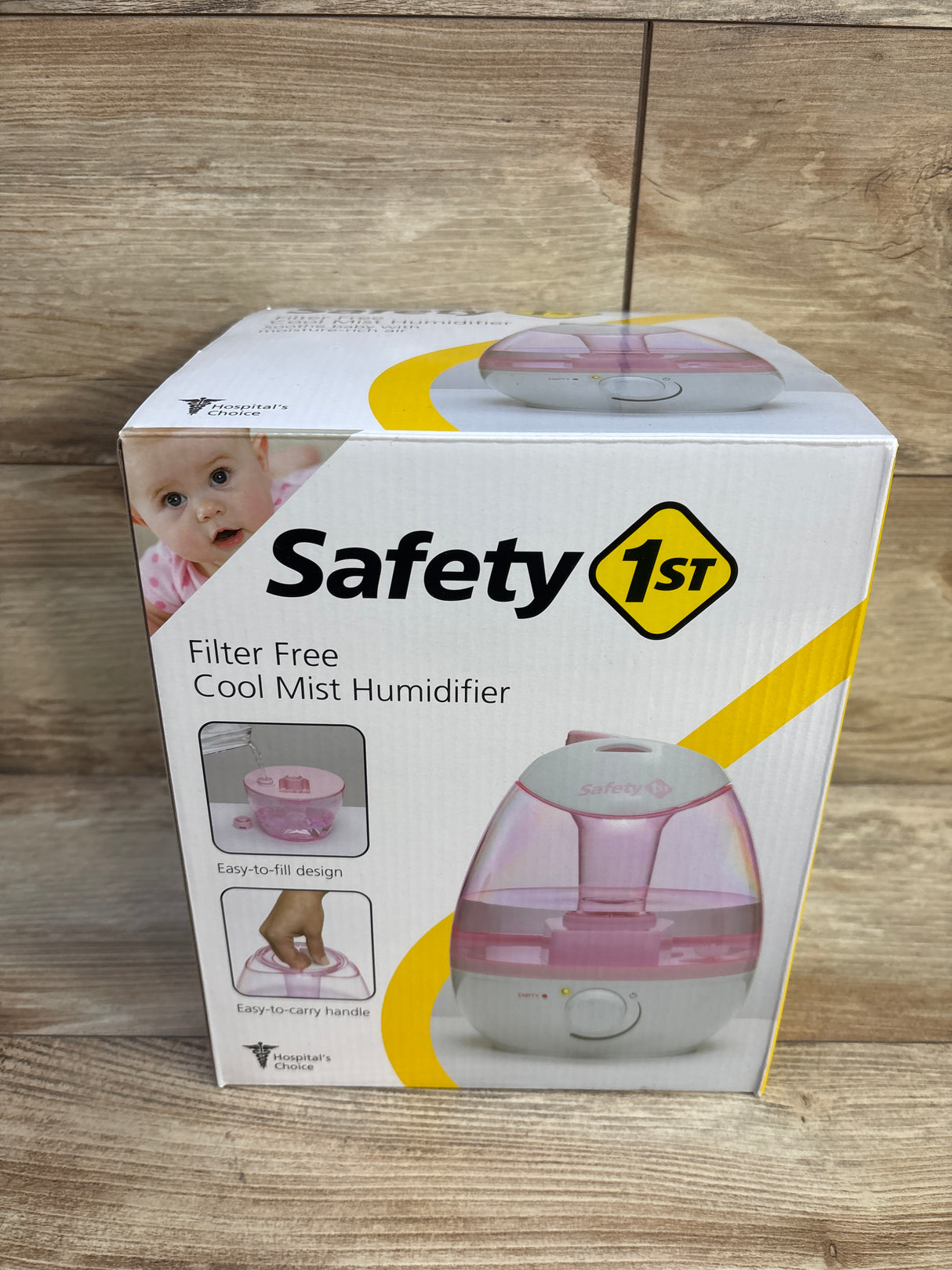 Safety 1st Filter Free Cool Mist Humidifier, Pink