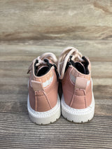 Lace-Up Sweater Ankle Boots Pink sz 6/7c