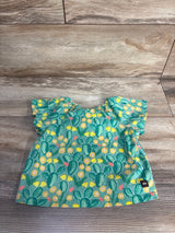 Tea Floral Cactus Shirt Green sz 2T
