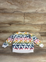 Jumping Beans Sherpa Heart Sweatshirt White sz 24m