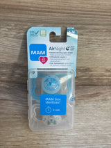 MAM AirNight baby pacifiers in sterilizing case, BPA-free, glow in the dark, 6-16 months