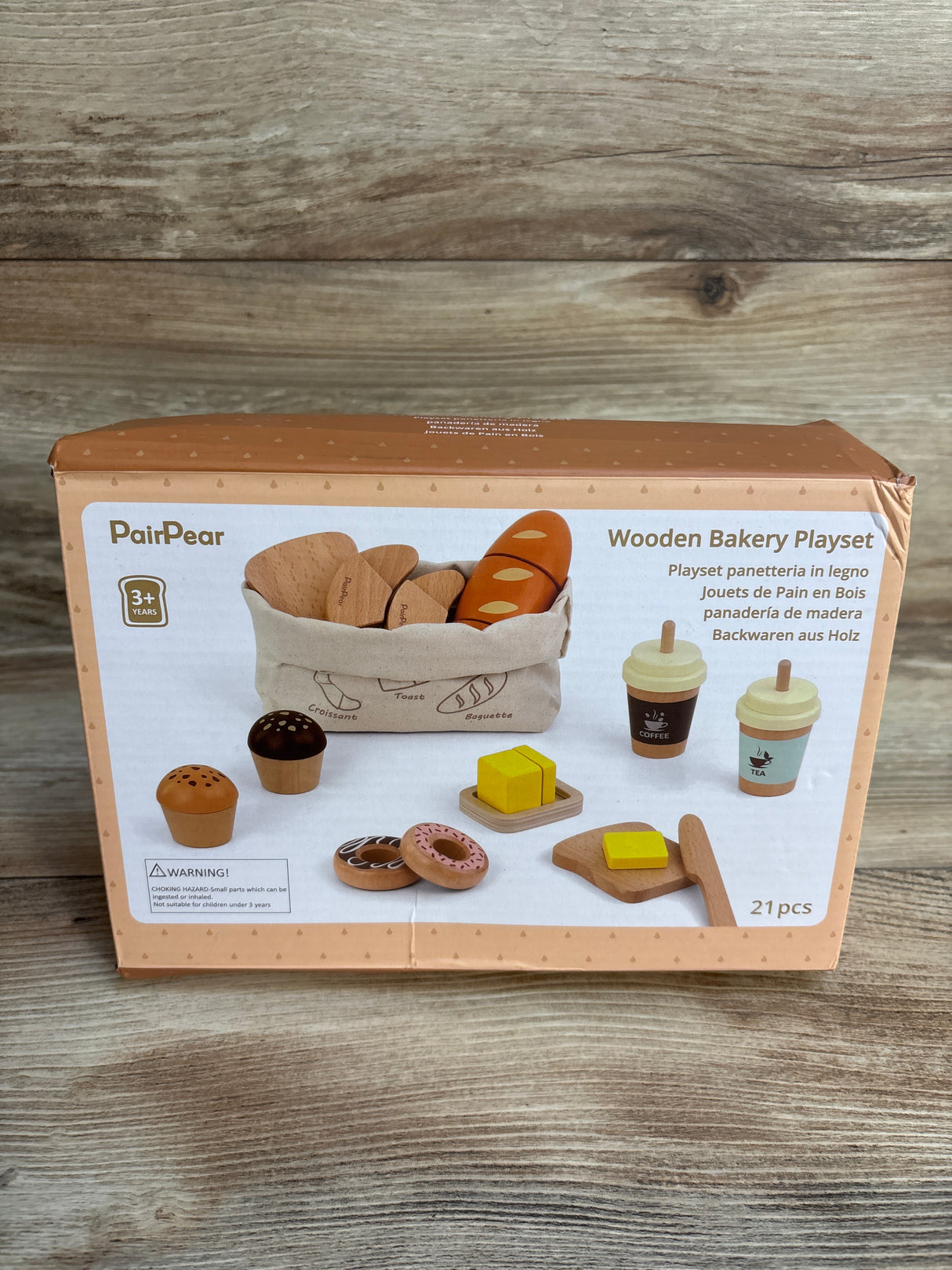 PairPear Wooden Bakery Playset